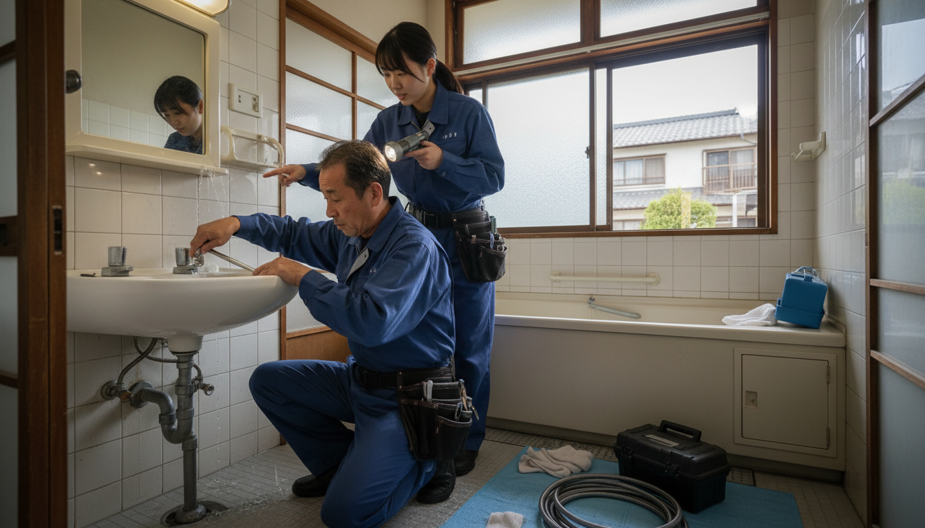 石巻市の住宅事情とよくある水トラブルに関する画像