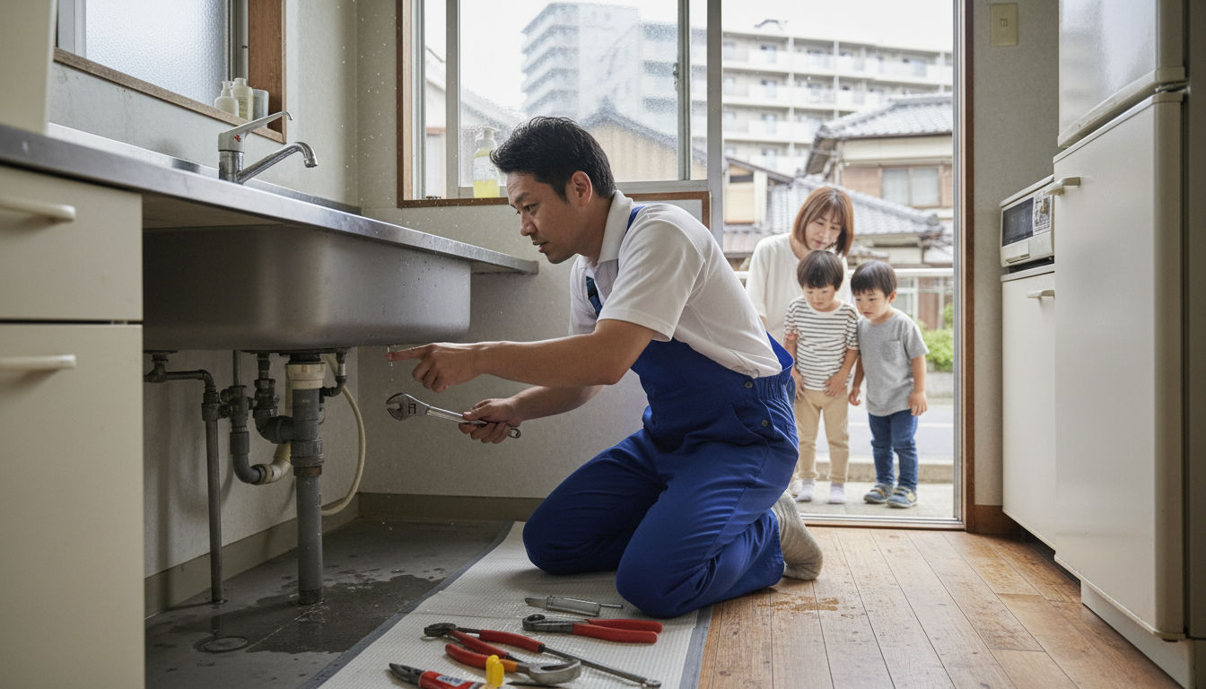 仙台市 宮城野区の住宅事情とよくある水トラブルに関する画像