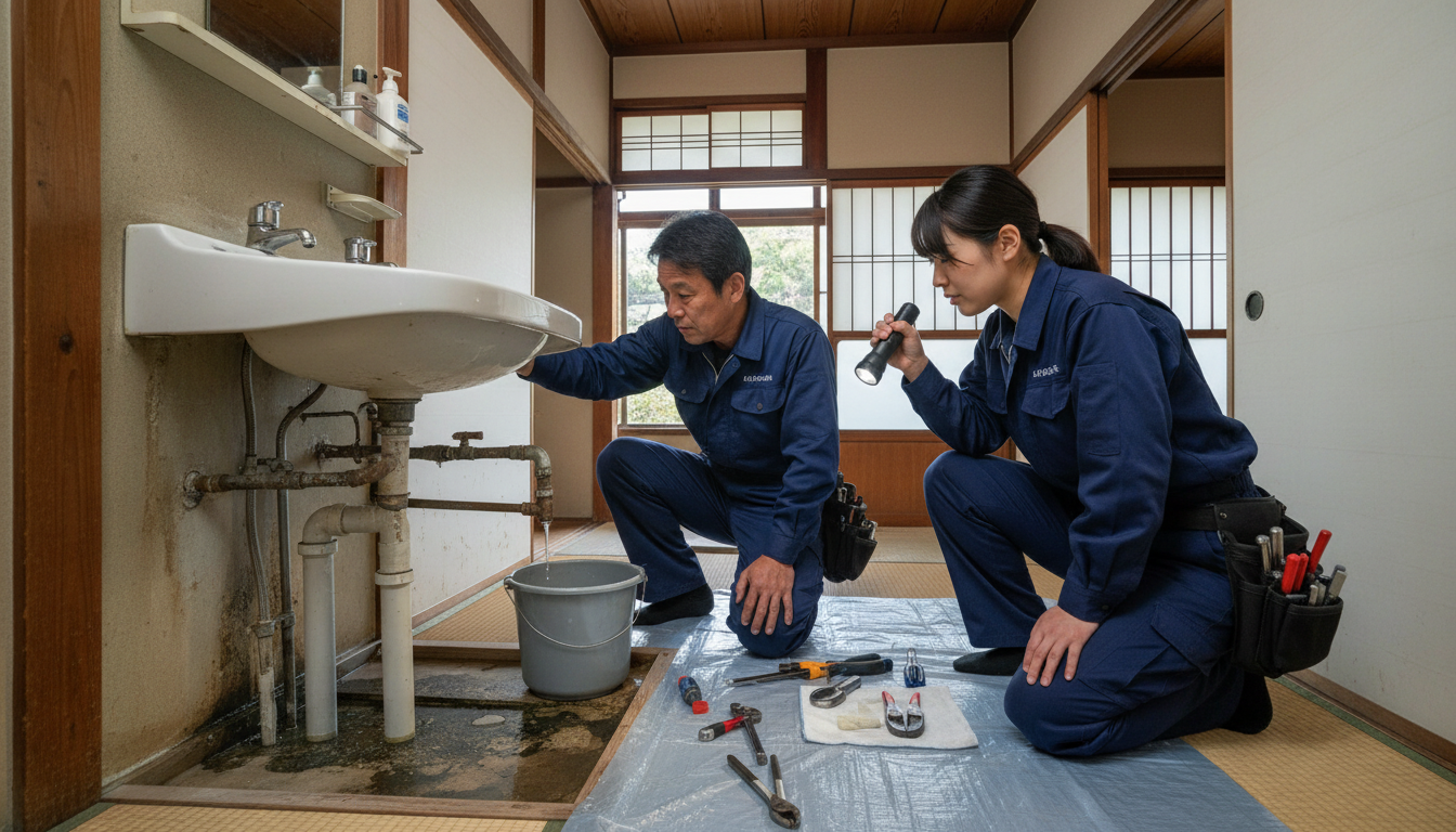 多賀城市の住宅事情とよくある水トラブルに関する画像