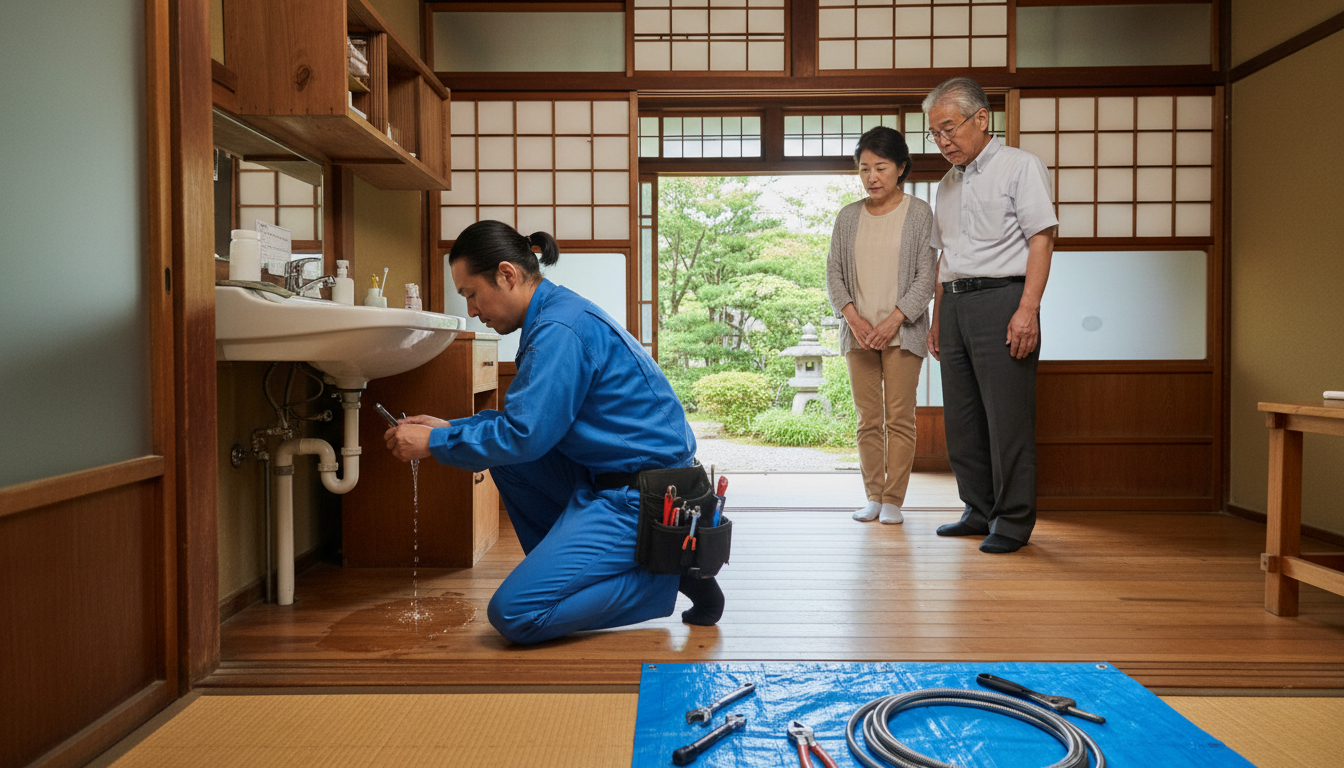 綾部市の住宅事情とよくある水トラブルに関する画像