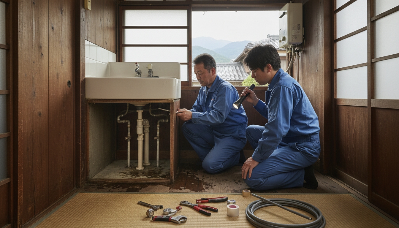 亀岡市の住宅事情とよくある水トラブルに関する画像