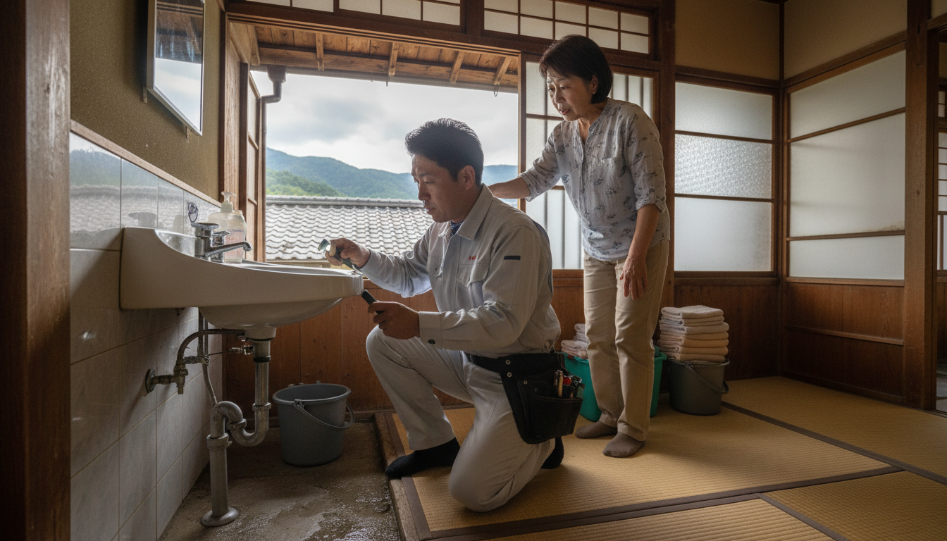 宮津市の住宅事情とよくある水トラブルに関する画像
