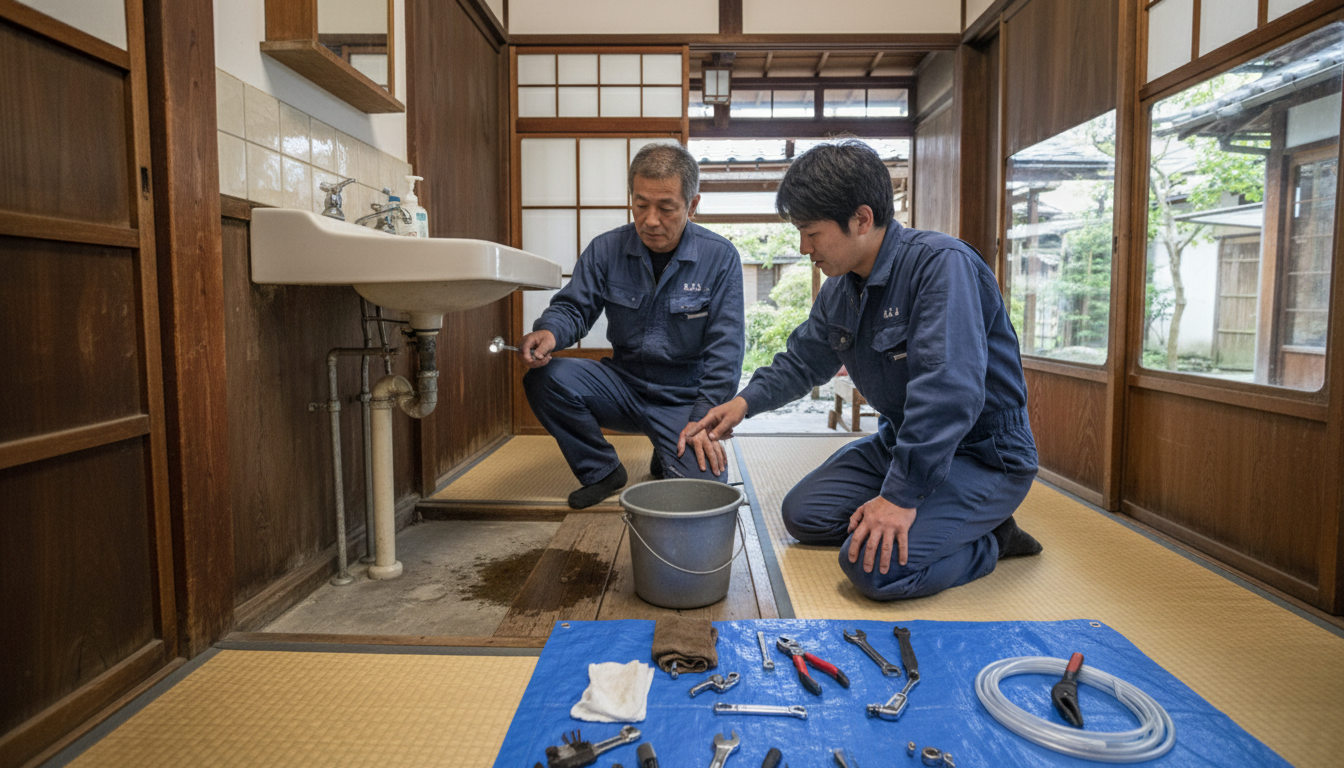京都市 東山区の住宅事情とよくある水トラブルに関する画像