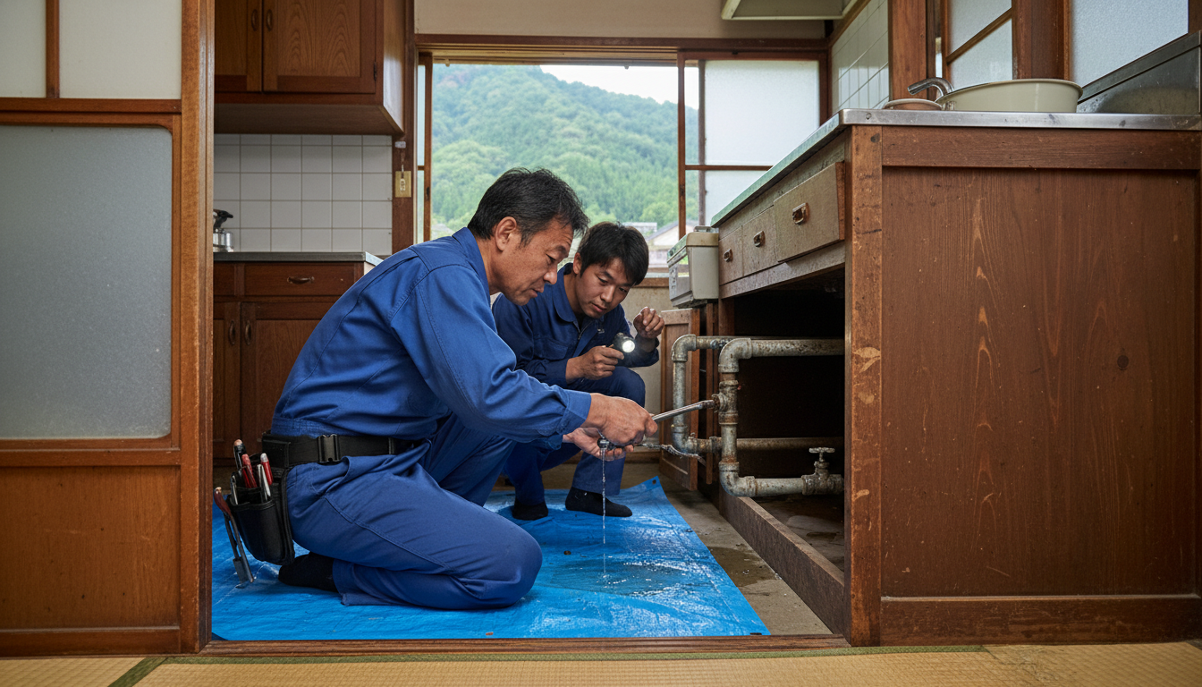 相楽郡 笠置町の住宅事情とよくある水トラブルに関する画像