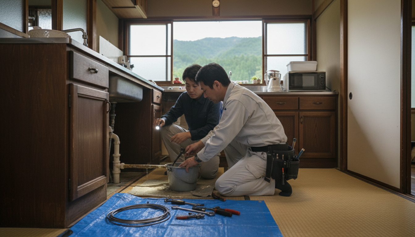 相楽郡 南山城村の住宅事情とよくある水トラブルに関する画像