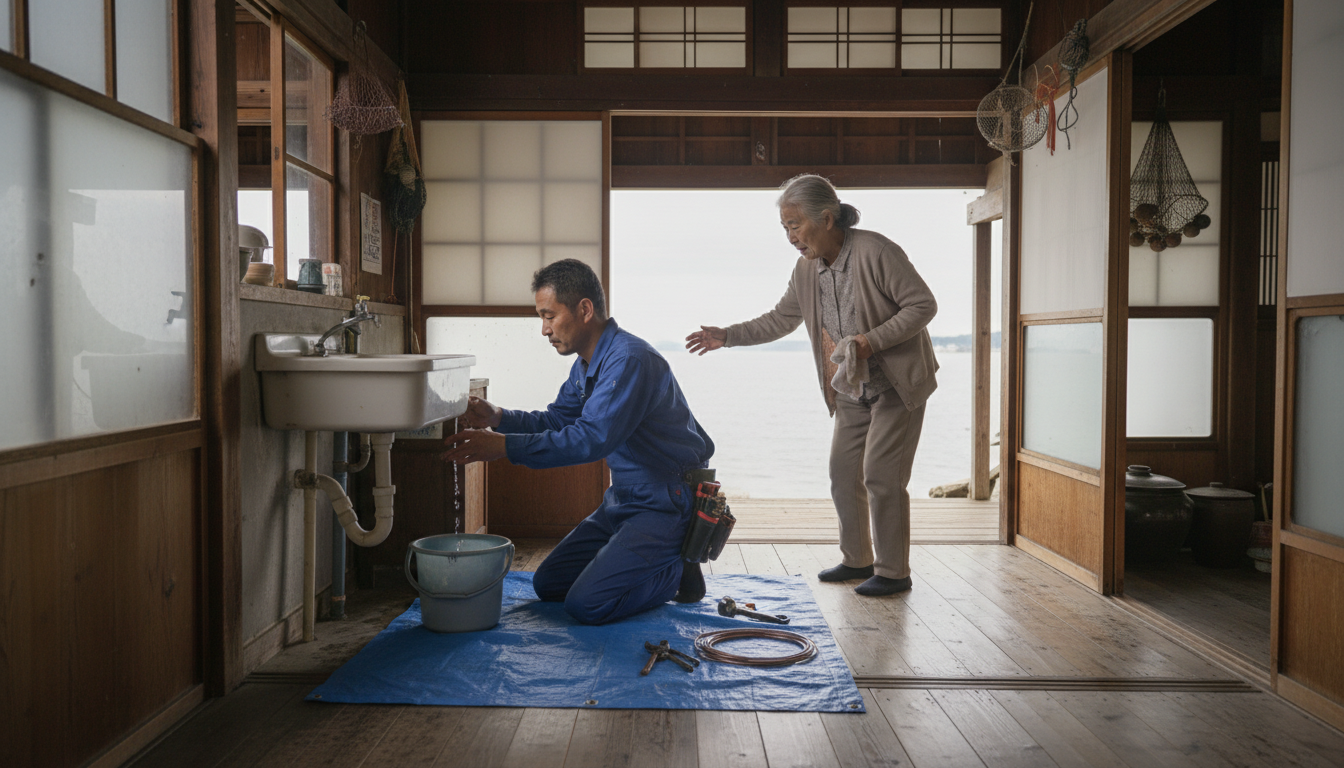 与謝郡 伊根町の住宅事情とよくある水トラブルに関する画像