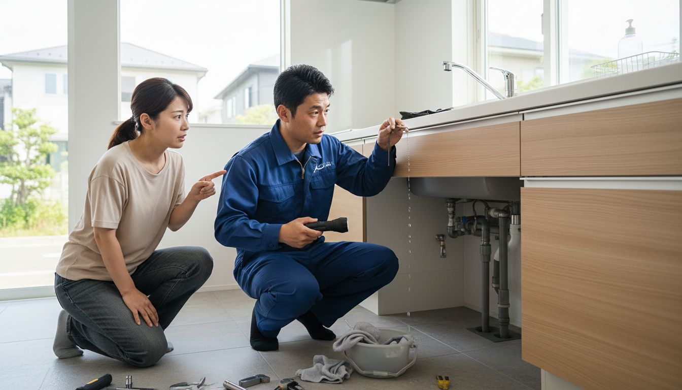 宇城市の住宅事情とよくある水トラブルに関する画像