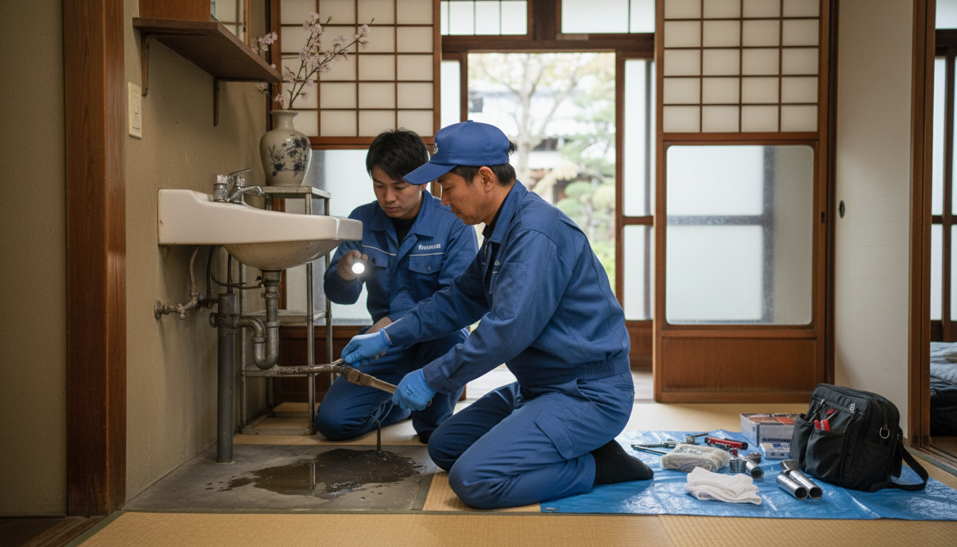 津島市の住宅事情とよくある水トラブルに関する画像