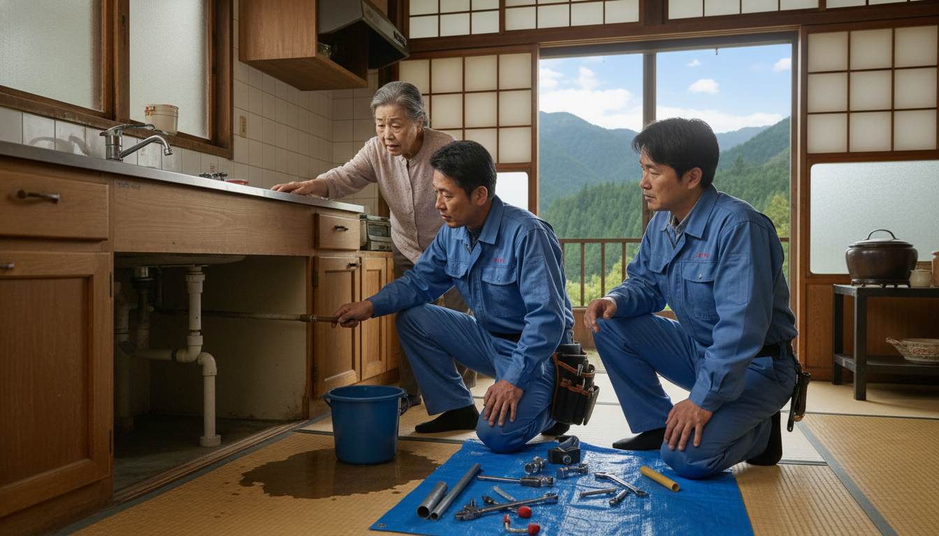 北設楽郡 東栄町の住宅事情とよくある水トラブルに関する画像