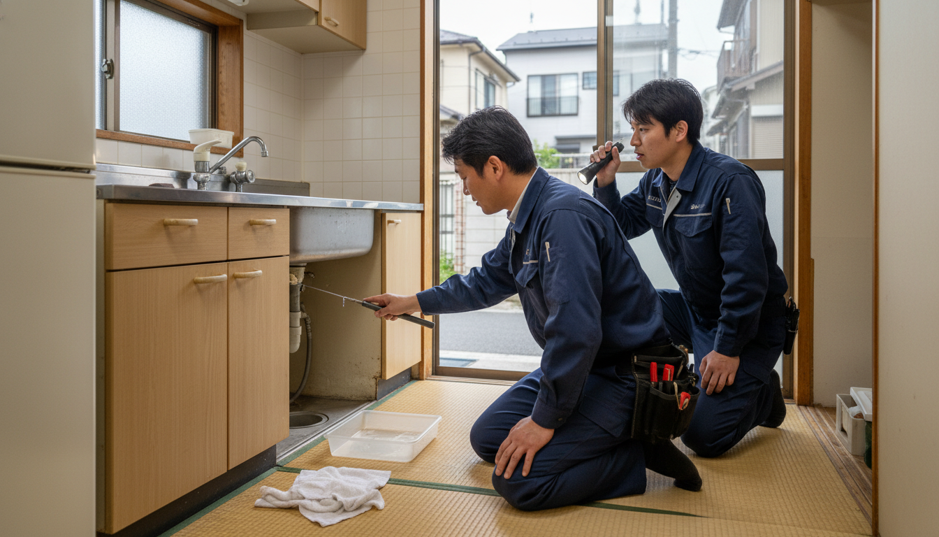 北名古屋市の住宅事情とよくある水トラブルに関する画像