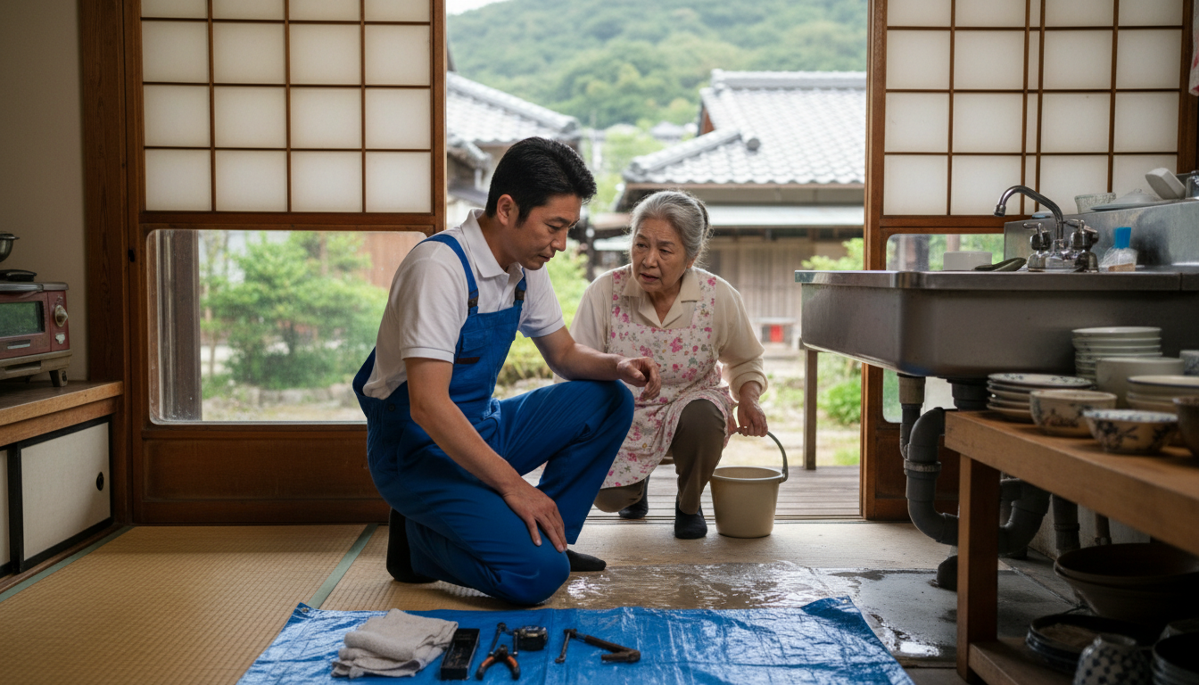 宇和島市の住宅事情とよくある水トラブルに関する画像