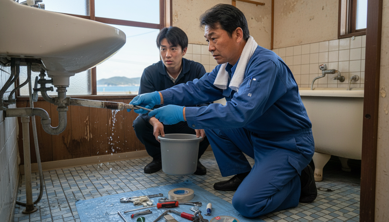 西宇和郡 伊方町の住宅事情とよくある水トラブルに関する画像