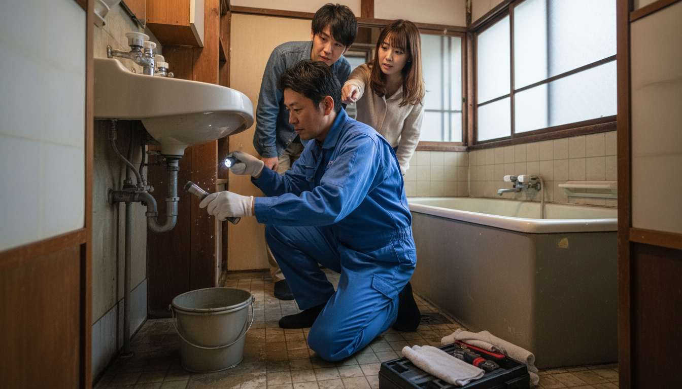 大洲市の住宅事情とよくある水トラブルに関する画像