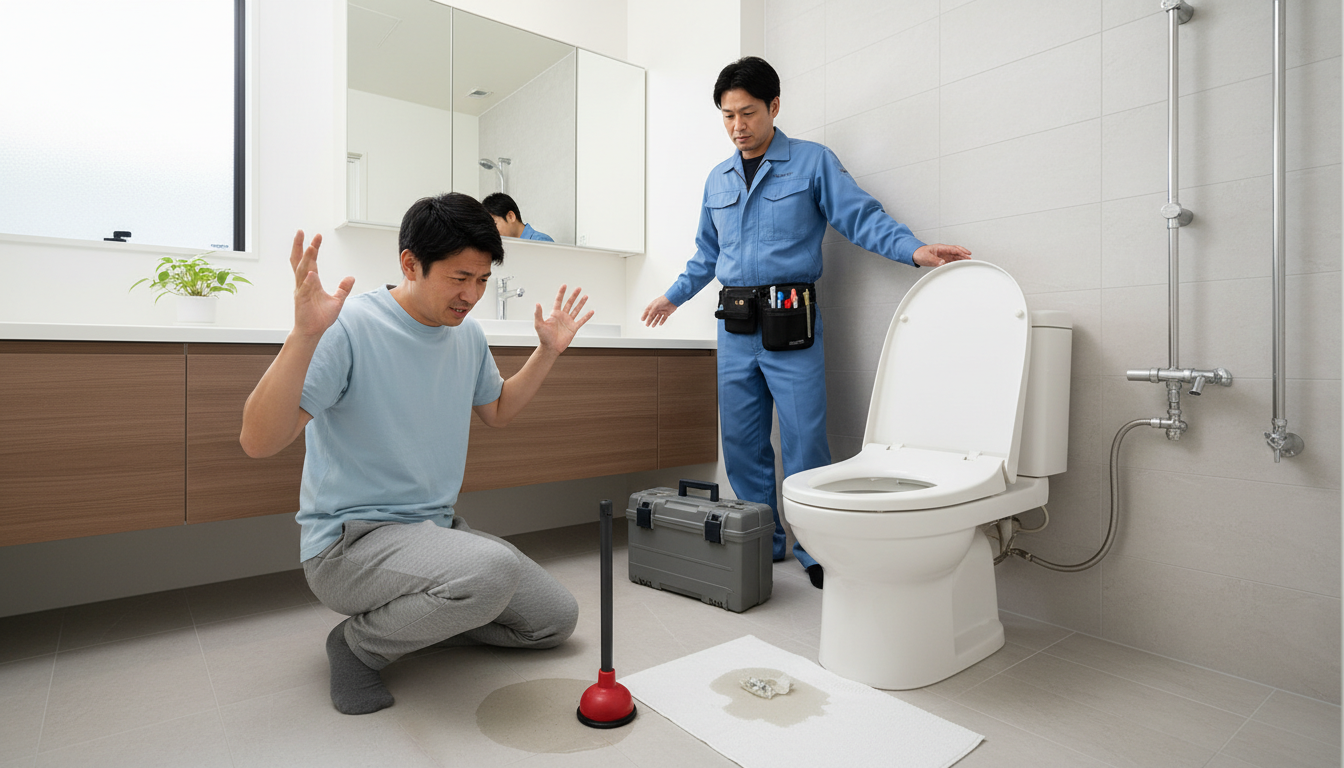 Q. 自分でラバーカップ(スッポン)を使っても直りません。に関する画像