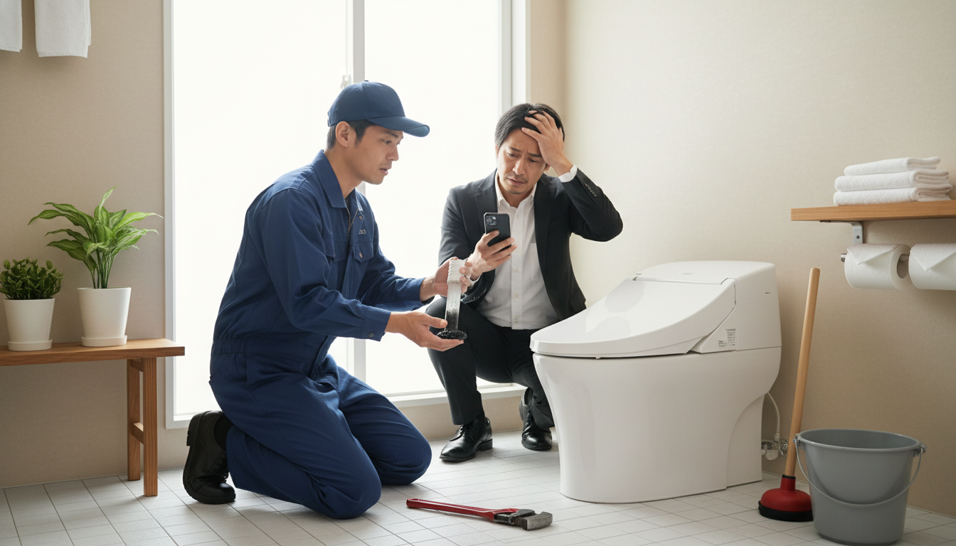 トイレつまりで悪徳業者を避けるための注意点に関する画像