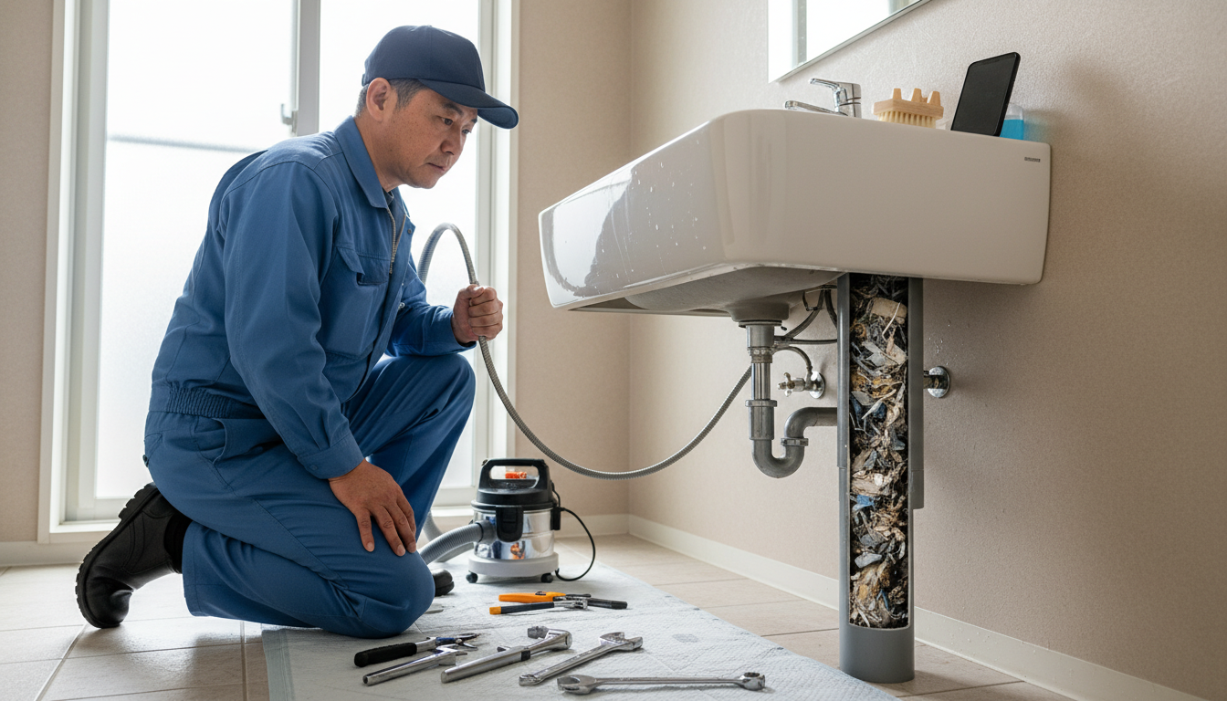 重度のつまり（固形物・排水管の奥）の料金相場に関する画像